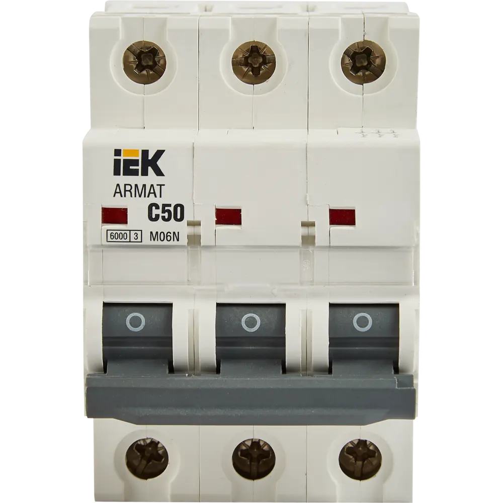 Дифференциальный автомат IEK Armat M06N 3P 50А с защитой от утечек 87762172 STLM-1113795 - Вид №1