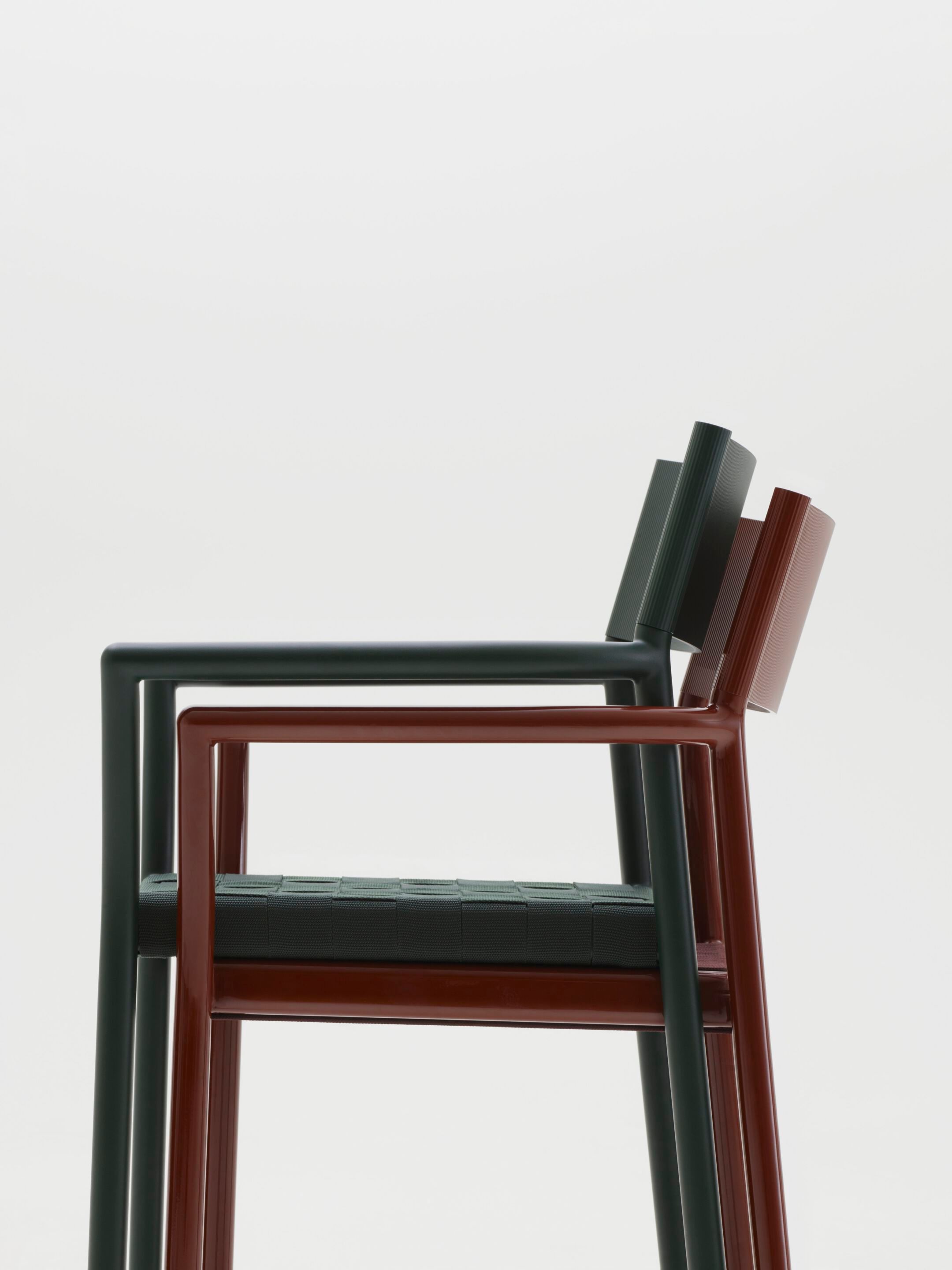 Алюминиевый стул с подлокотниками с тканым сиденьем Kettal Passage ARCH-00001179 - Вид №2