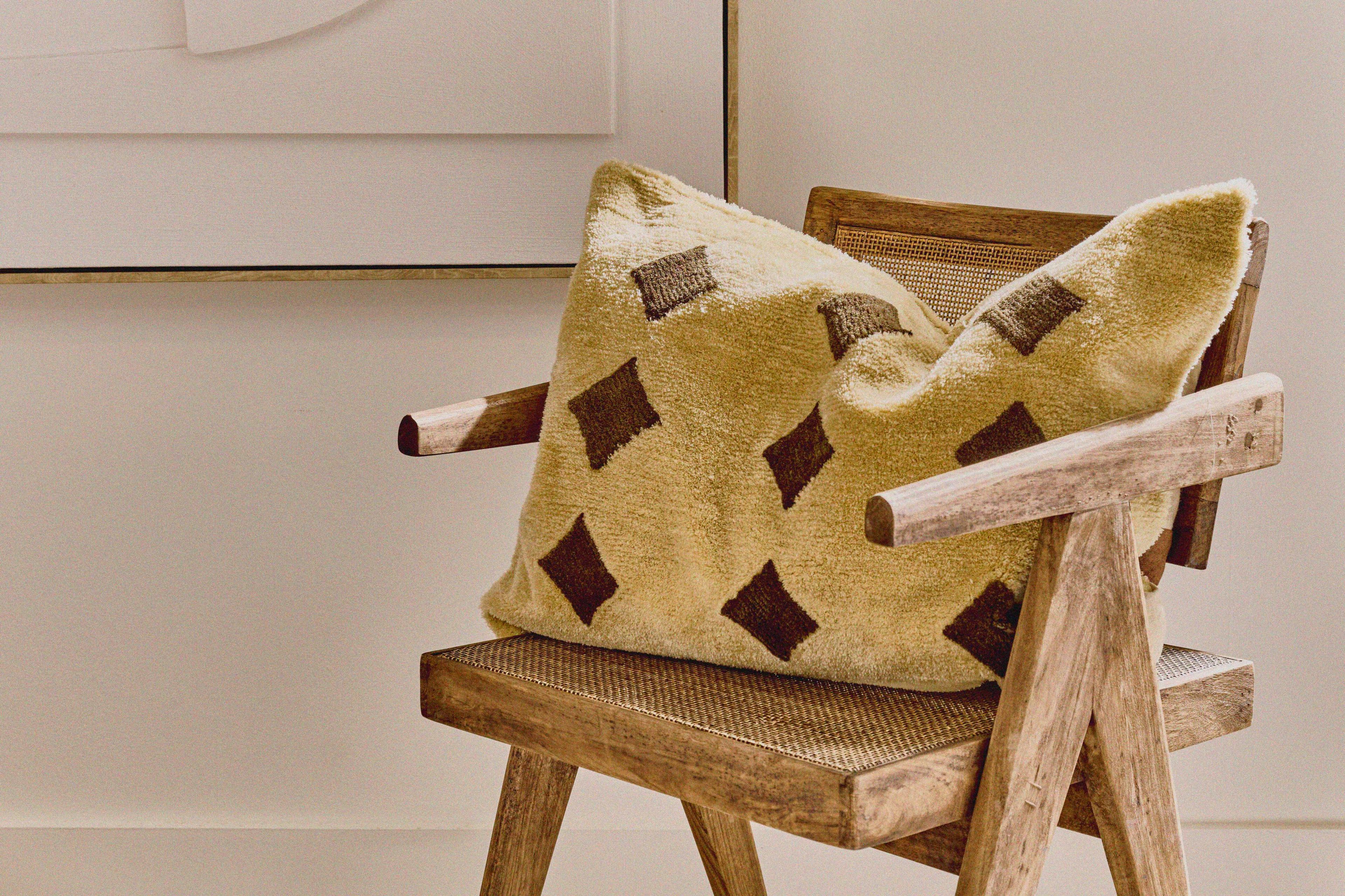 Прямоугольная узорчатая шерстяная подушка POMAX WILDLIFE ARCH-00075744 - Вид №2