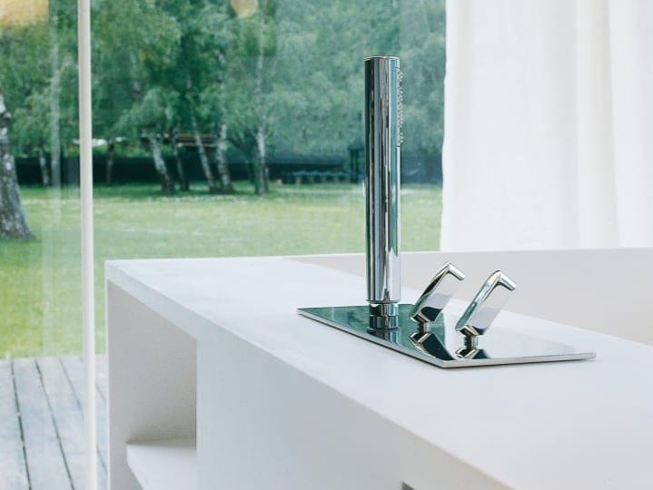 Набор из нержавеющей стали с ручным душем Agape SQUARE ARCH-00136309