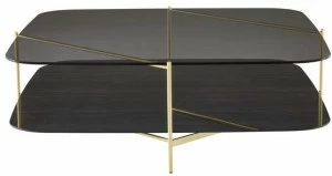 Ligne Roset Низкий прямоугольный журнальный столик из стекла  0055fk10-0055fk30
