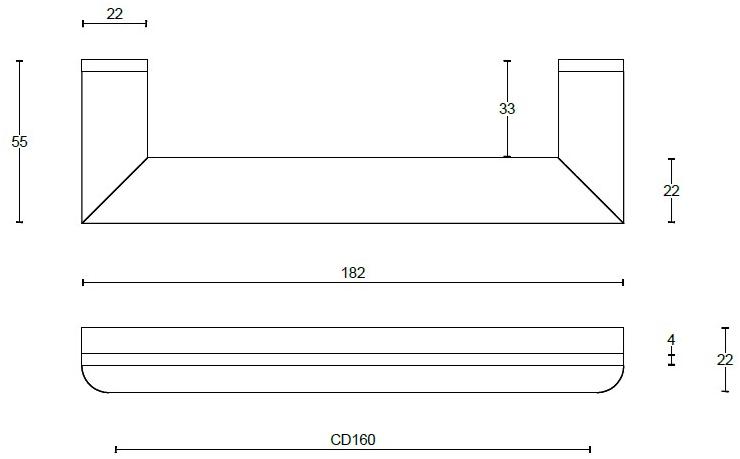 Formani Мебельная ручка из нержавеющей стали и дерева Two Pb22/160 - 320 - 480 - Вид №7
