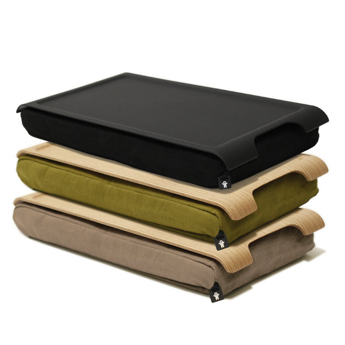 Подставка с деревянным подносом Laptray мини дерево-оливка Bosign 263181 - Вид №4