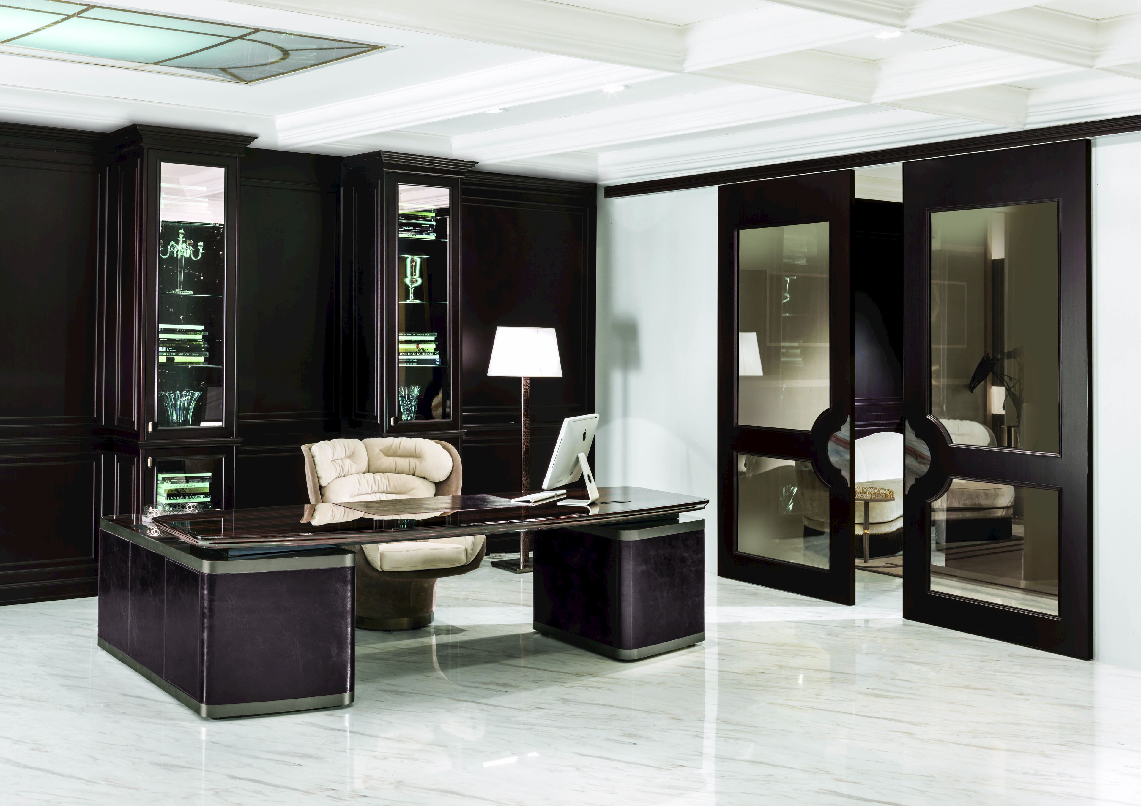 Кожаное вращающееся офисное кресло Longhi Loveluxe ARCH-00008356 - Вид №2