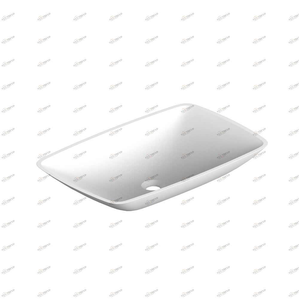 B13 V512 Накладная раковина на столешницу  прямоугольная Thg-paris 