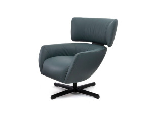 Кожаное кресло с подлокотниками