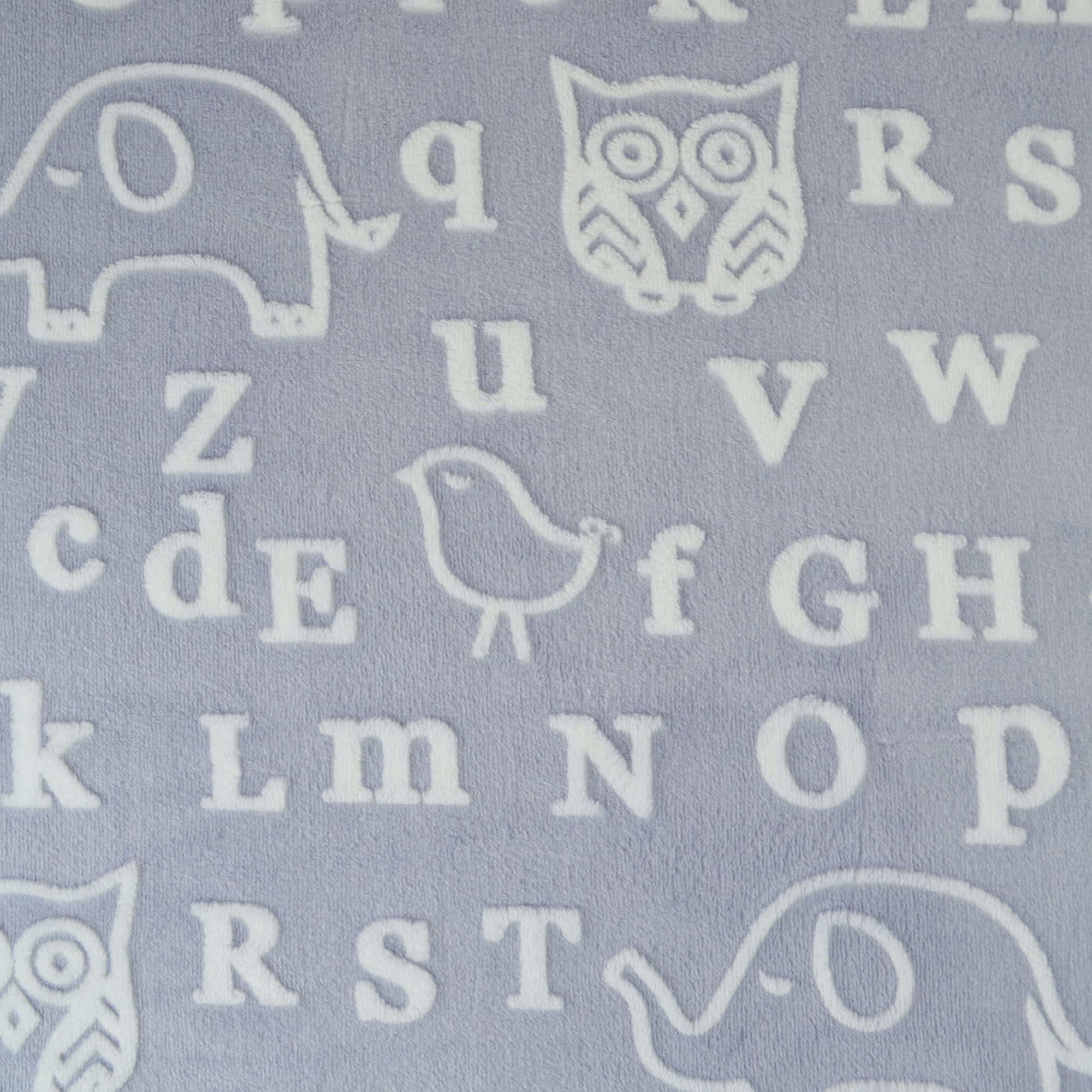 84378938 Плед «» 160x200 см фланель цвет серый Сова Santreyd  - Вид №1