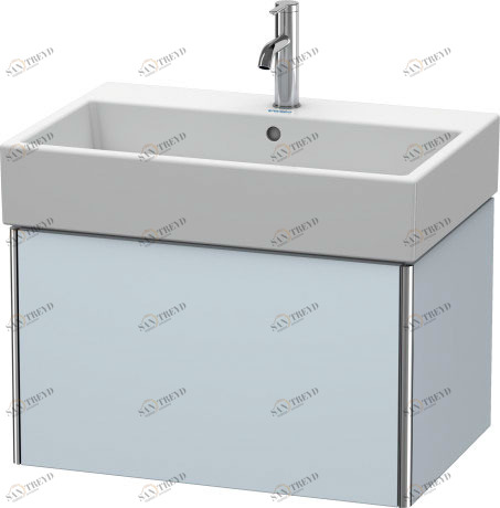 XS409409797 XSquare Тумбочка подвесная Светло-голубой шелковисто-матовый лак Duravit