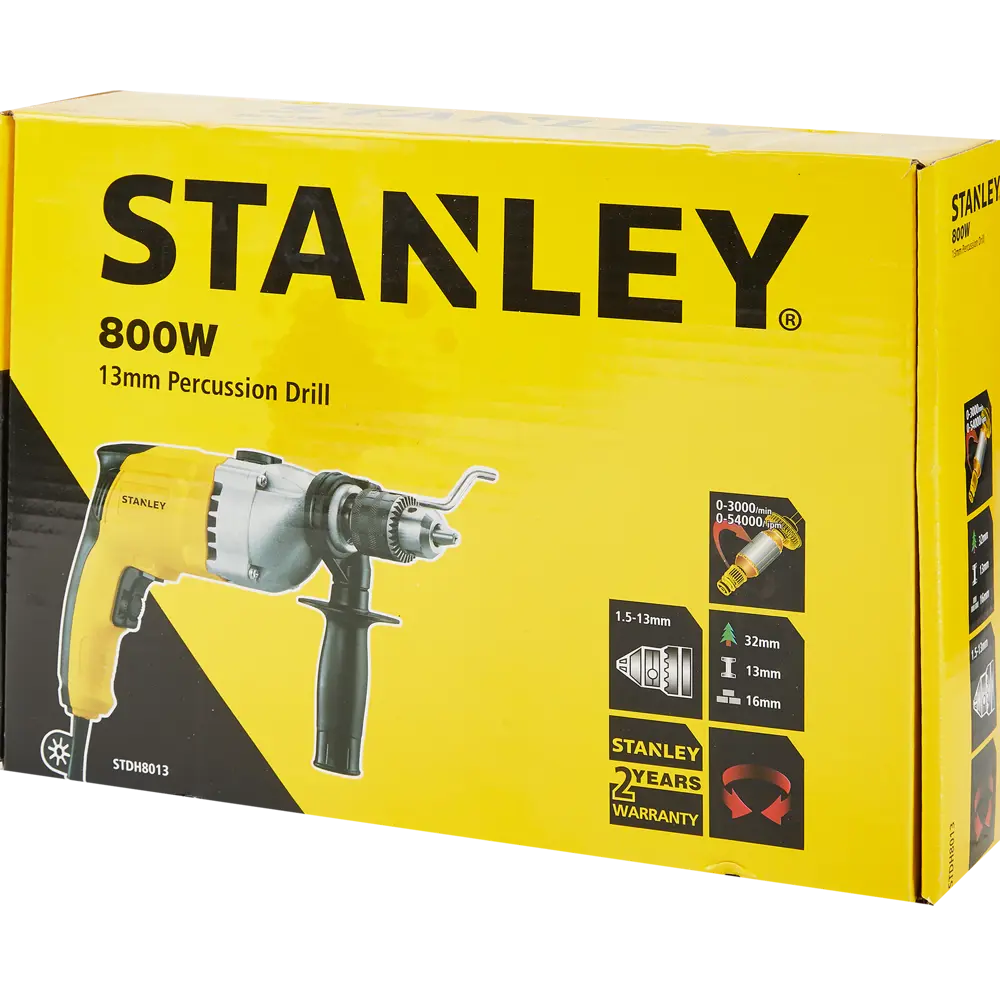 Дрель сетевая ударная Stanley ЗВП, 800 Вт STLM-2164237 - Вид №5