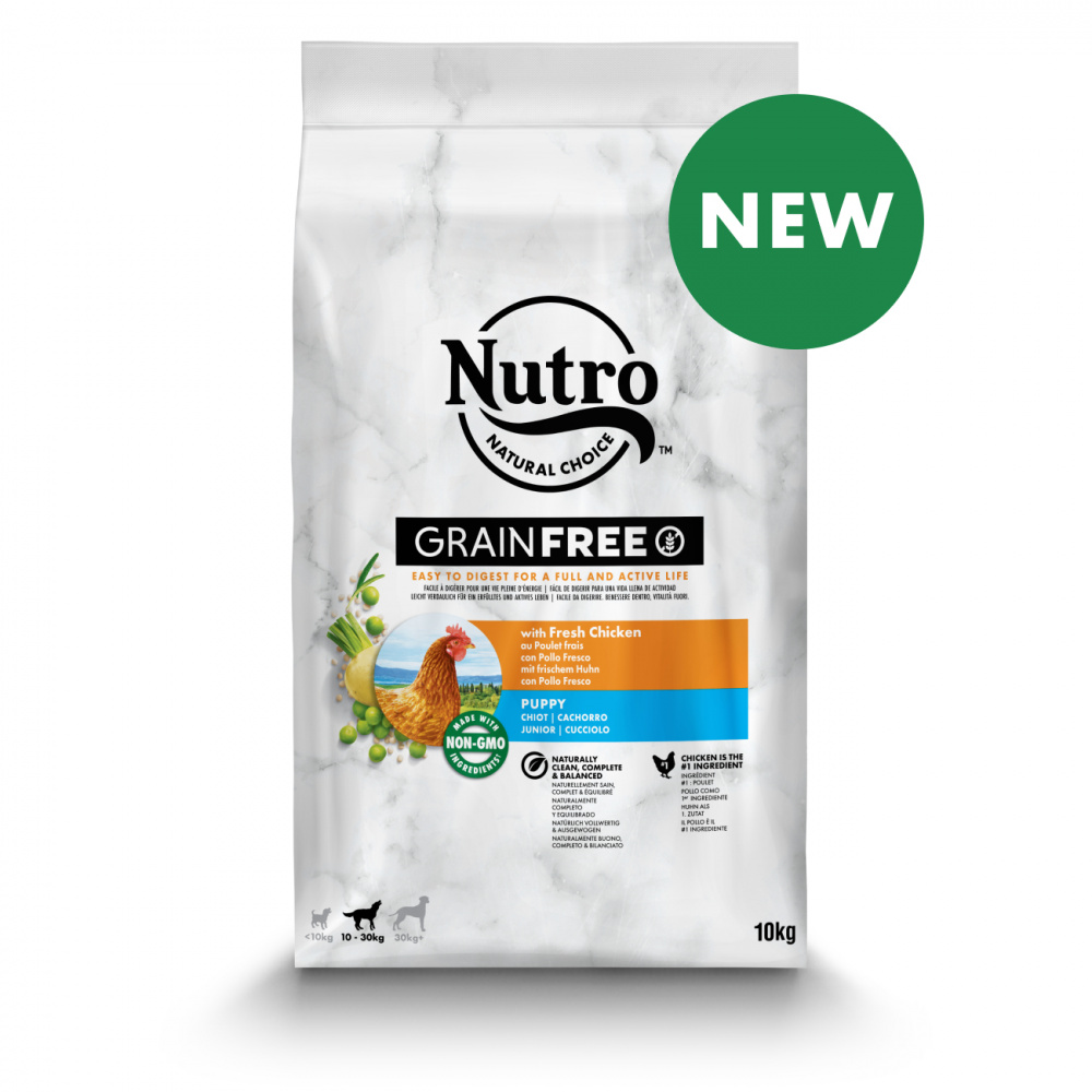 ПР0059443 Корм для щенков со свежей курицей и экстрактом розмарина сух. 10кг NUTRO  - Вид №1