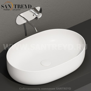 534330 Накладная раковина на столешницу  овальная Kerasan Nolita