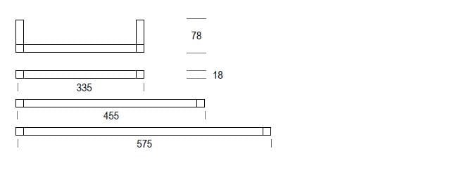 Держатель для полотенец из хромированной латуни De Rosso Datura ARCH-00018614 - Вид №1