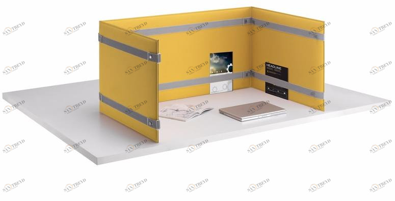 Caimi Brevetti Звукопоглощающая перегородка стола Snowsound technology sun-id-1398215