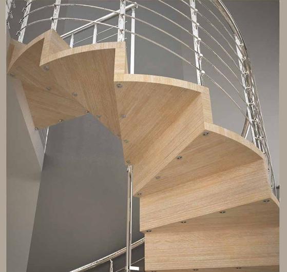 MOBIROLO Винтовая винтовая лестница из дерева sun-id-1439756 - Вид №2
