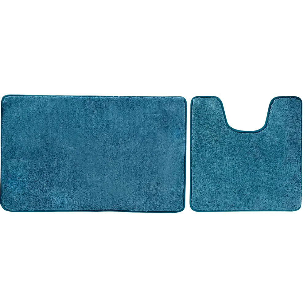 Набор ковриков для ванной комнаты Jersey 45x70/45x45 см цвет тёмно-зелёный АКВАДЕКОР PRM-1119 STLM-2097940