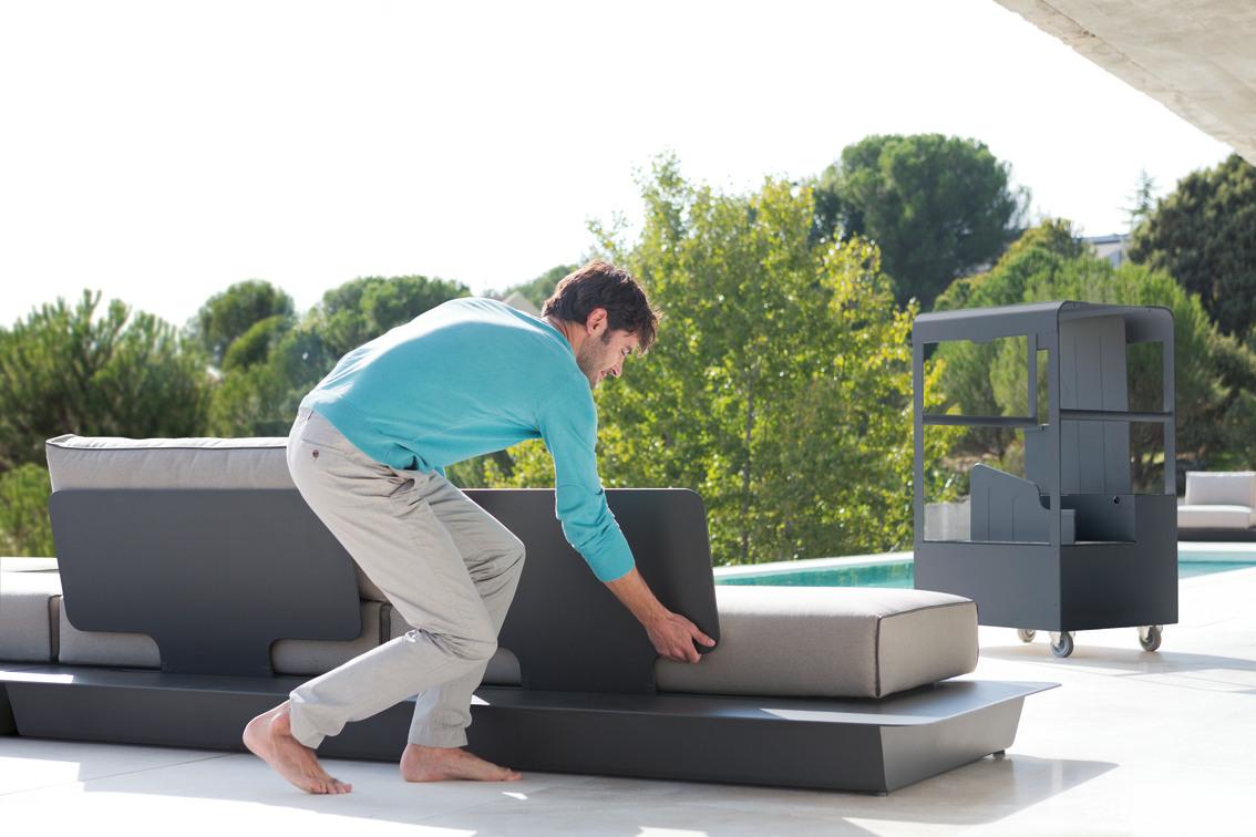 MNST393 Тележка для спинок белая f8 Manutti Air - Вид №1