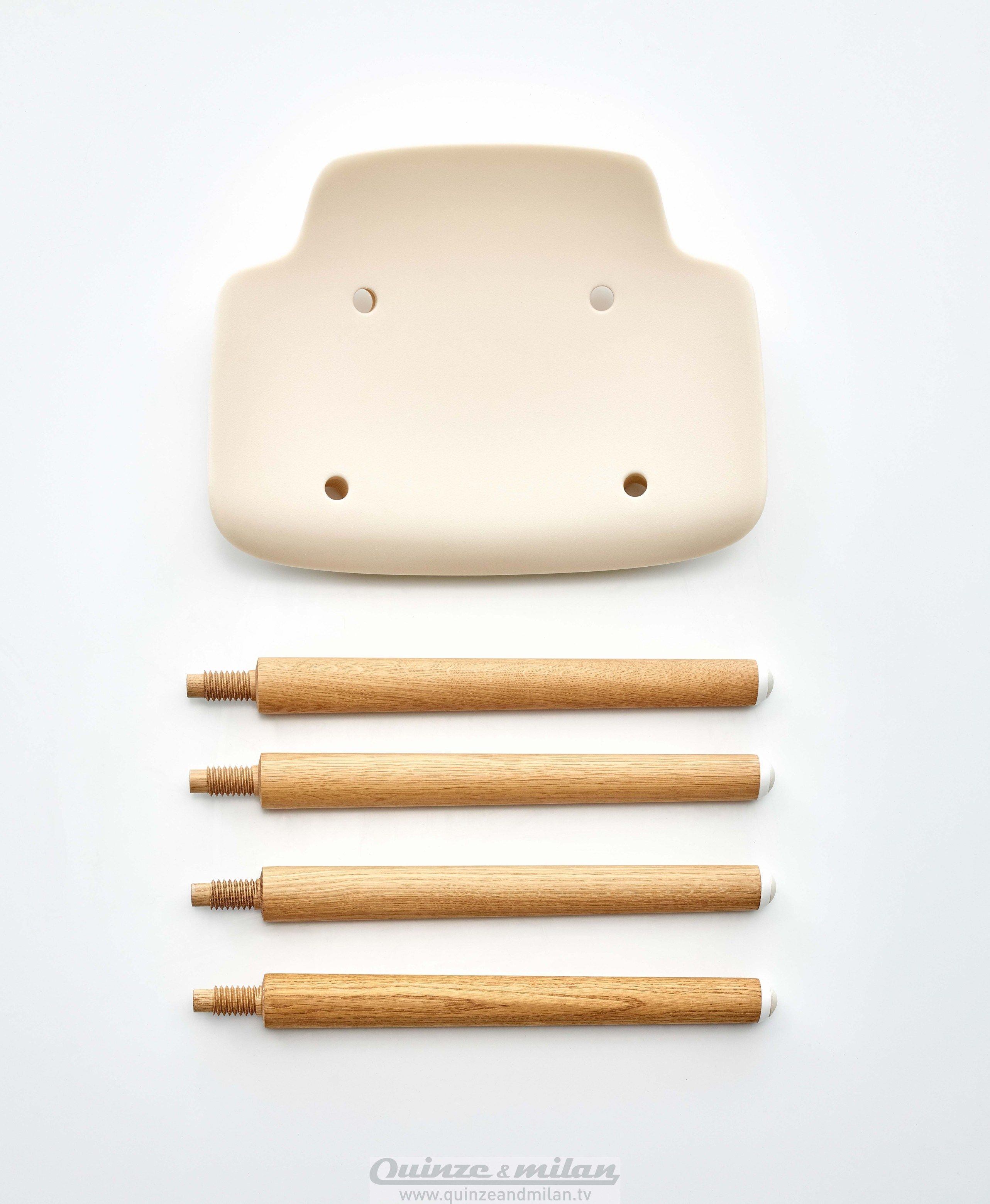 Низкий стул из дерева и полипропилена Quinze & Milan Pilot ARCH-00030889 - Вид №11