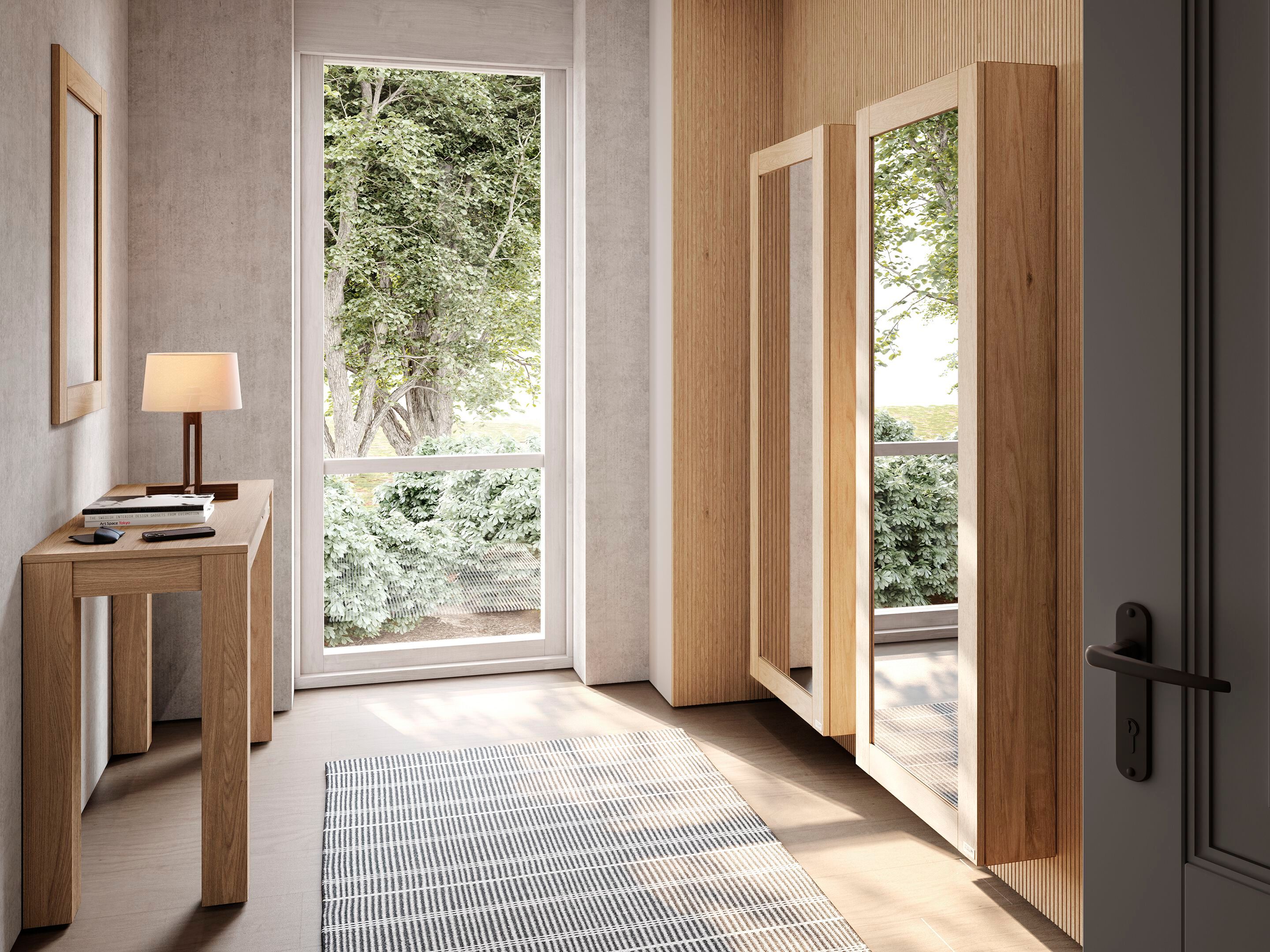 Подвесной шкаф для обуви из дуба Mobili Fiver Rachele ARCH-00060265 - Вид №5