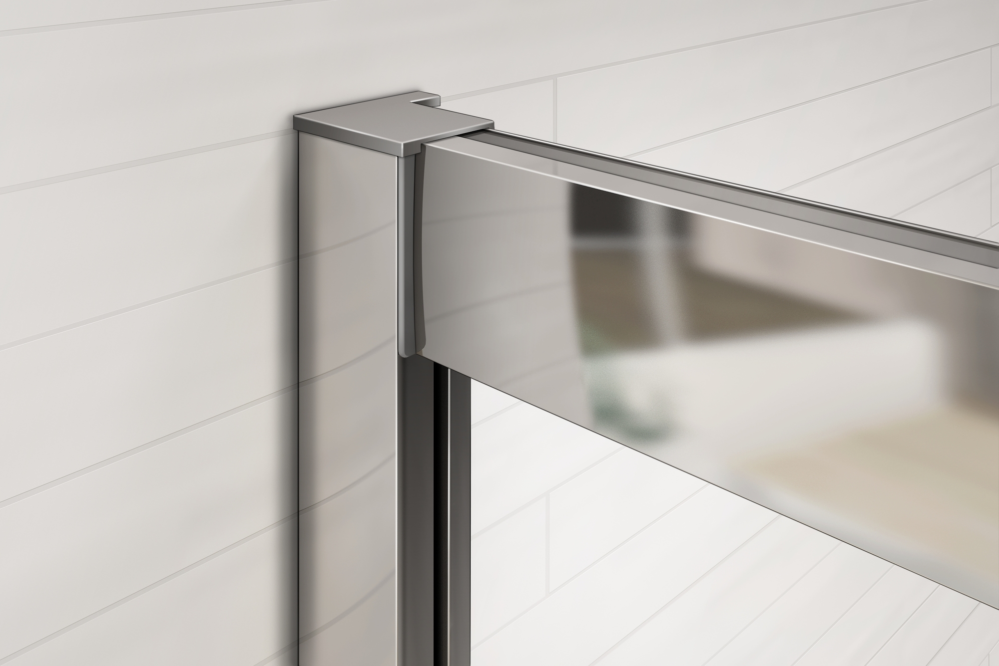 Душевая дверь в нишу CEZARES PRATICO-BF-1-150-P-Cr - Вид №7
