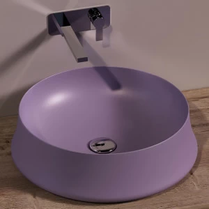 SH01PRUGNAMATT Накладная раковина на столешницу  круглая Simas Sharp