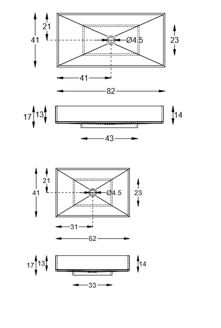 Прямоугольная стеклянная столешница ARTELINEA Kubik ARCH-00147845 - Вид №13