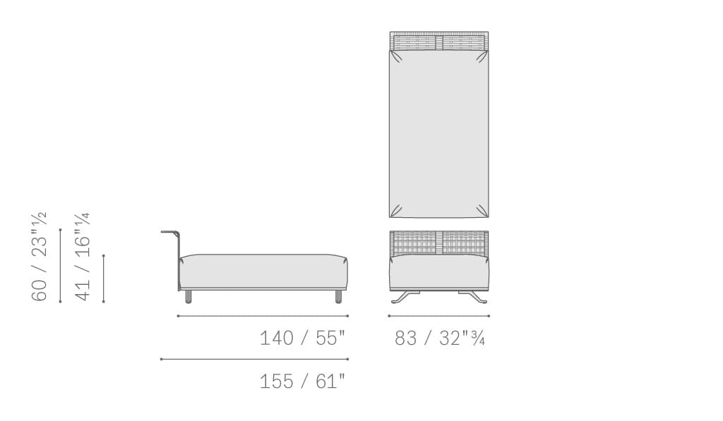 Ткань съемный садовый диван Poltrona Frau Boundless Living Outdoor Collections ARCH-00134649 - Вид №37