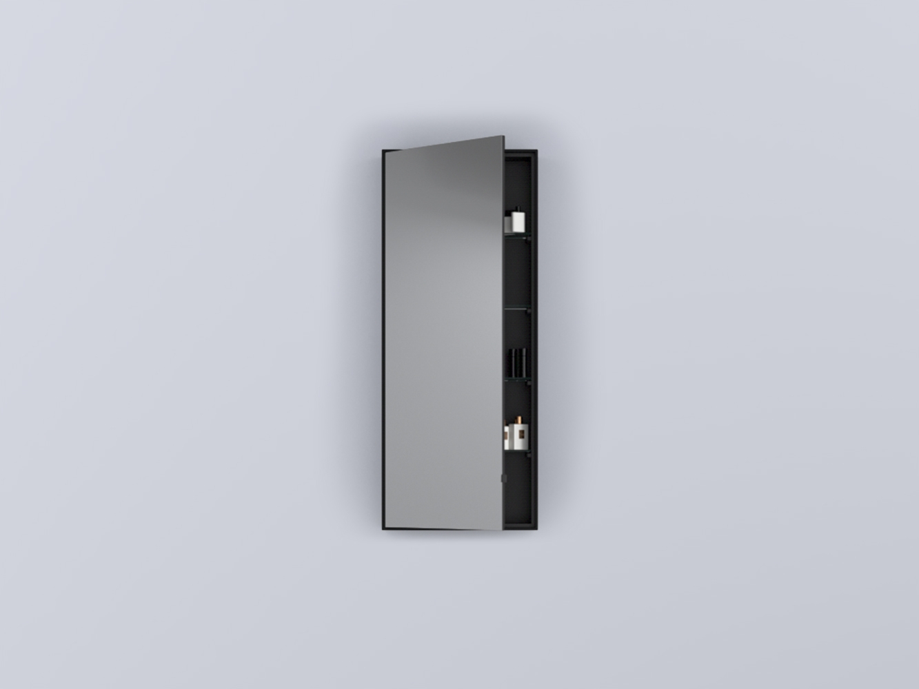 SPSTB-NM Simple Tall Box: Зеркальный шкафчик вертикальный с крашенным корпусом - реверсивный cielo Arcadia Ceramica Cielo 