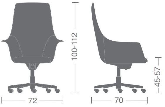 Kastel Офисный стул с 5 спицами Kimera sun-id-1372948 - Вид №5