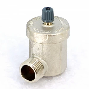 Воздухоотводчик автоматический угловой никелированный TIEMME 1/2"