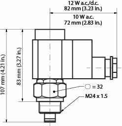 Danfoss EVM - электромагнитные пилотные клапаны EVM (NC) Клапан соленоидный 027B1120  - Вид №7