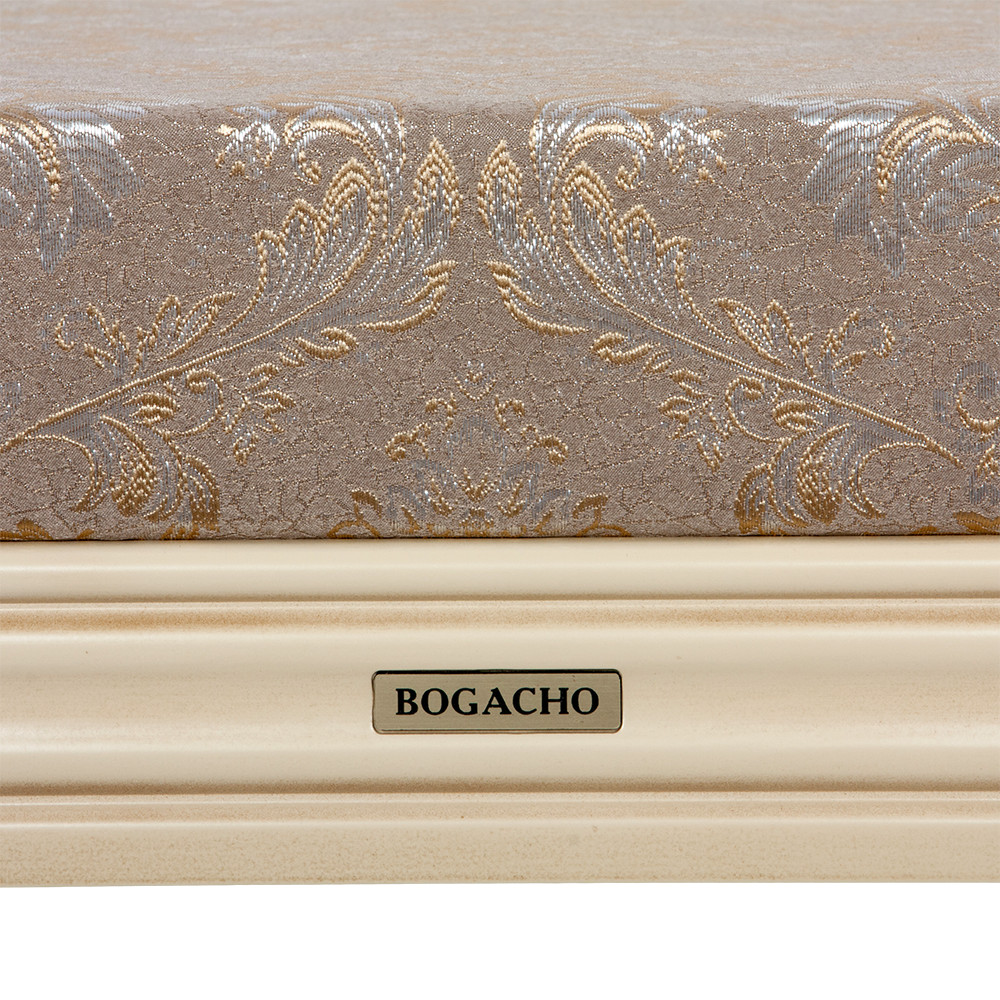 17106 Банкетка Флоренция Айвори Флора Беж BOGACHO 4627174556605 - Вид №3