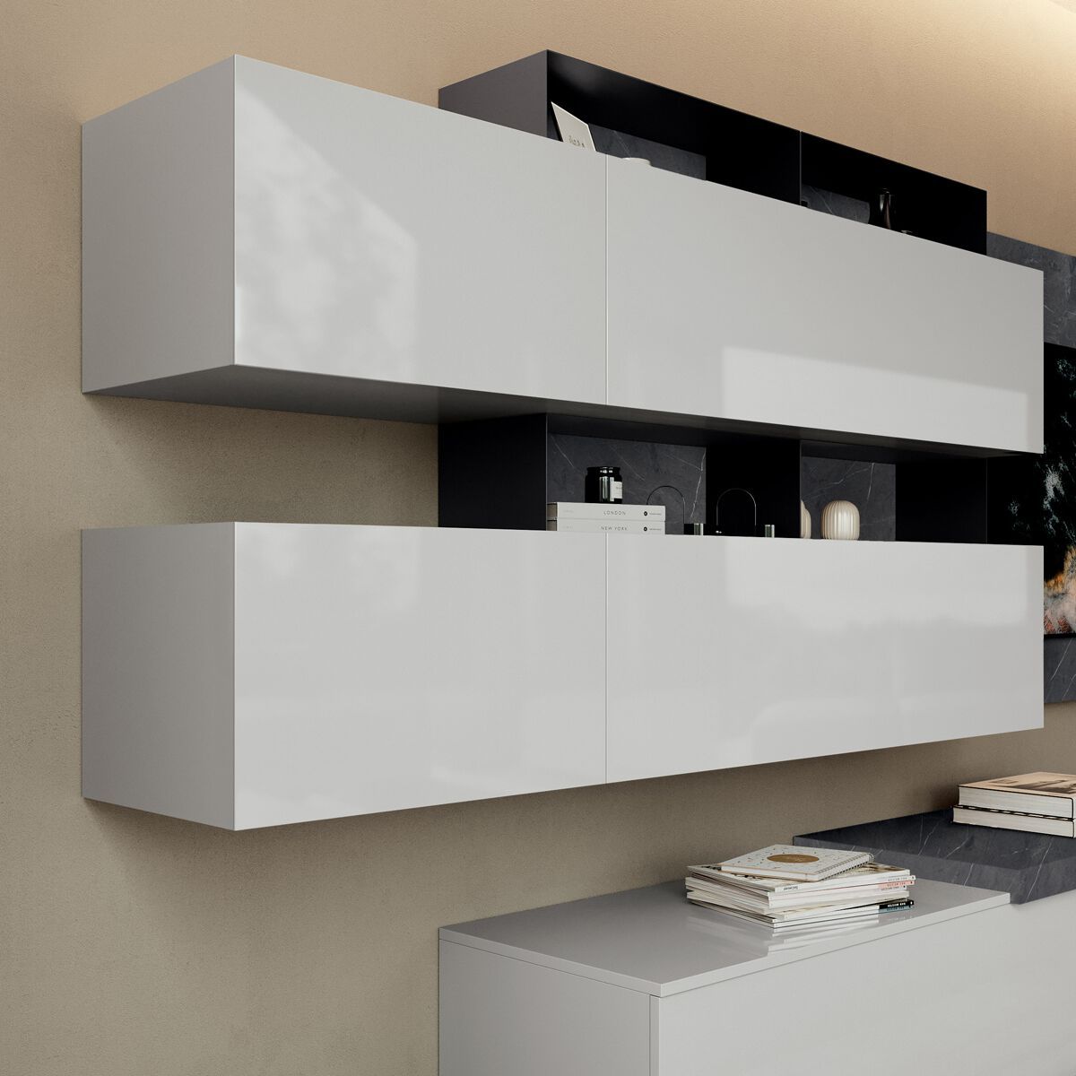 Деревянная секционная оборудованная стена Febal Casa DICIOTTO ARCH-00042839 - Вид №26