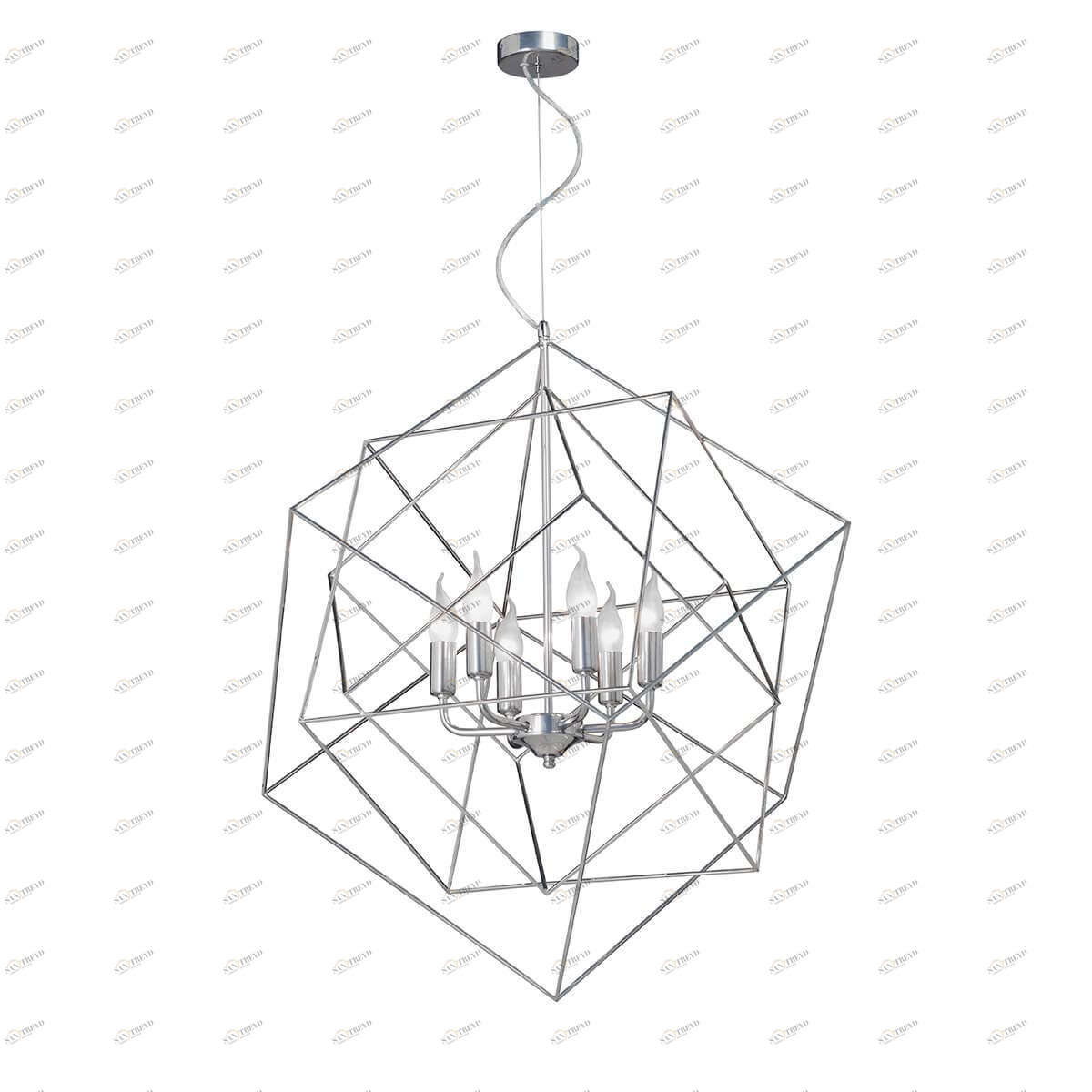 Подвесная люстра Vitaluce V4570-9/6S VITALUCE ДИЗАЙНЕРСКИЕ 328670 Хром 