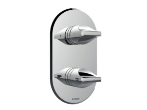 Термостатический смеситель для душа с пластиной