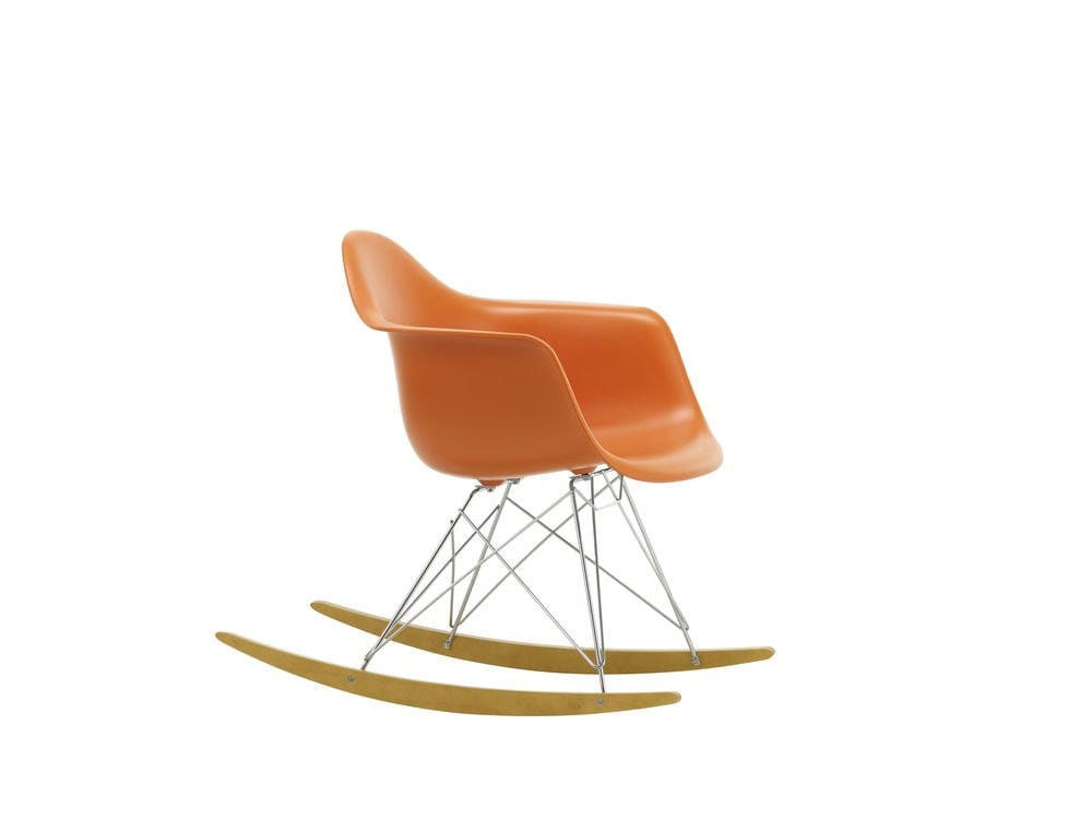 Мягкое тканевое кресло-качалка с подлокотниками VITRA Eames Plastic Chair ARCH-00023828 - Вид №189