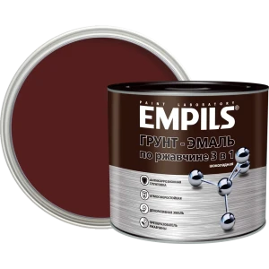 Грунт-эмаль по ржавчине 3в1 Empils PL гладкая цвет шоколад 2.7 кг