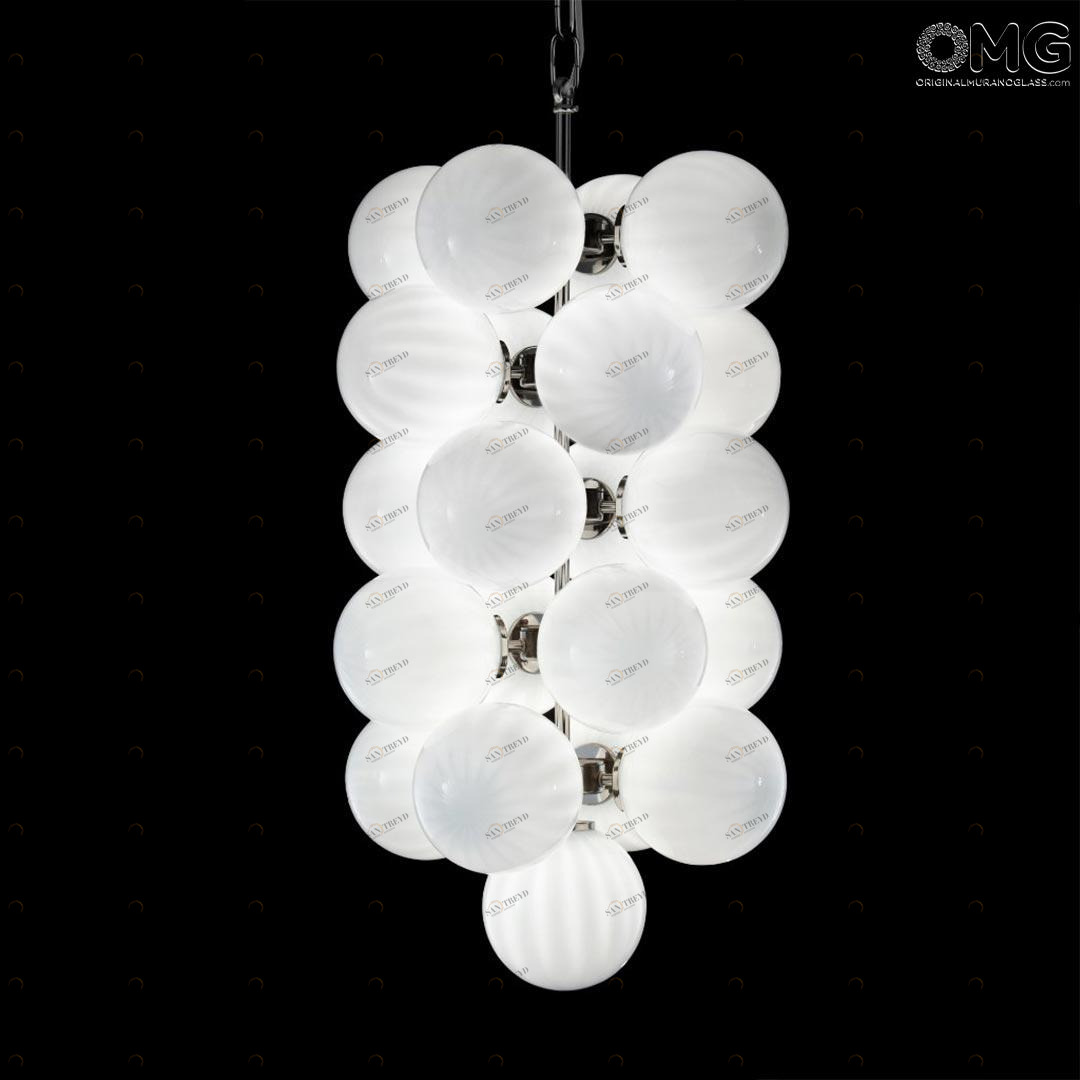 2674 ORIGINALMURANOGLASS Люстра Atmosphera - в белых оттенках - Original Murano Glass OMG 40 см 