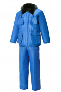 63745 Костюм "Эксперт-К" зимний ткань "Оксфорд" василек  Зимняя спецодежда  размер 52-54/182-188