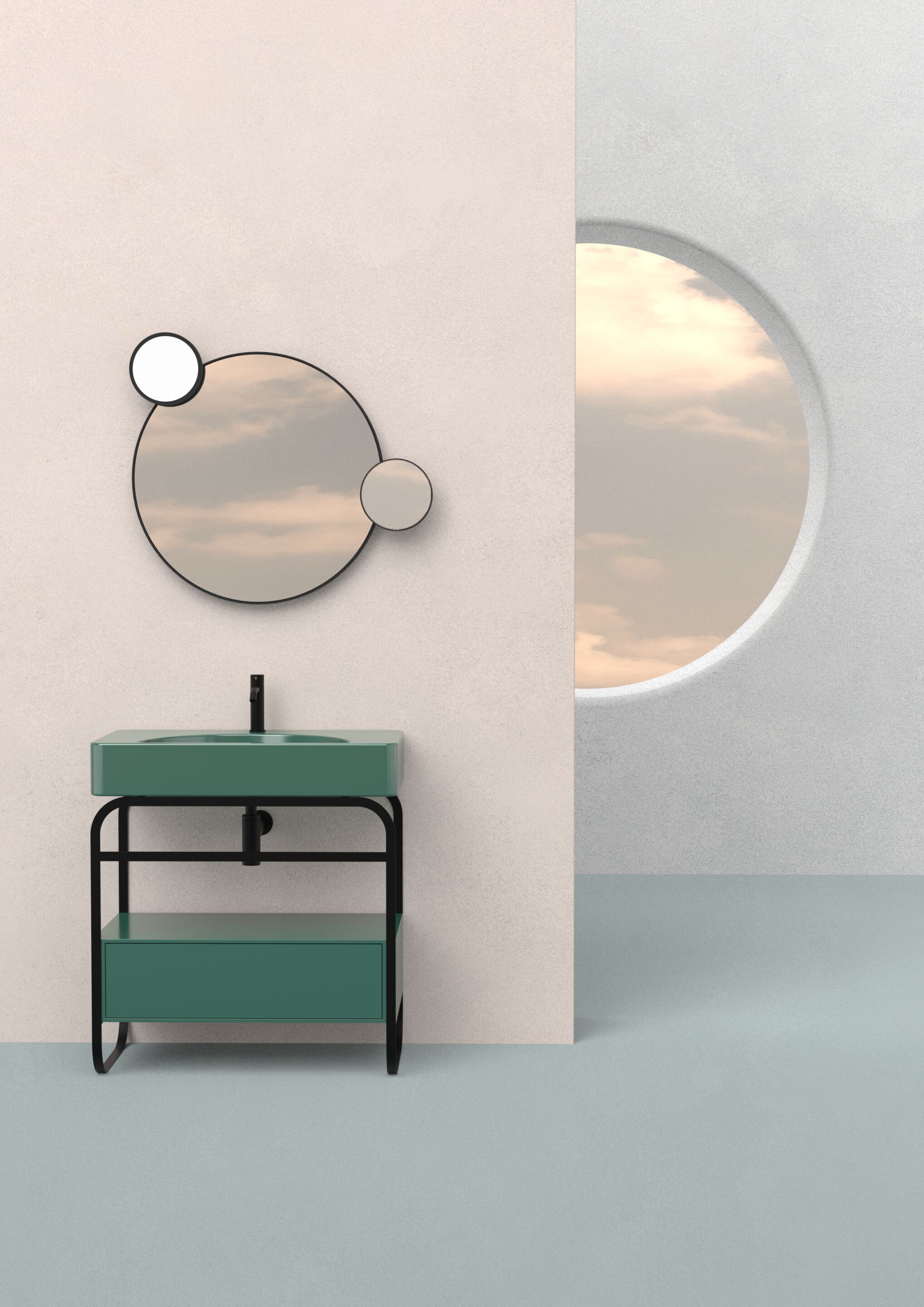 Керамический одиночный умывальник Alice Ceramica Lunaris ARCH-00034417 - Вид №6