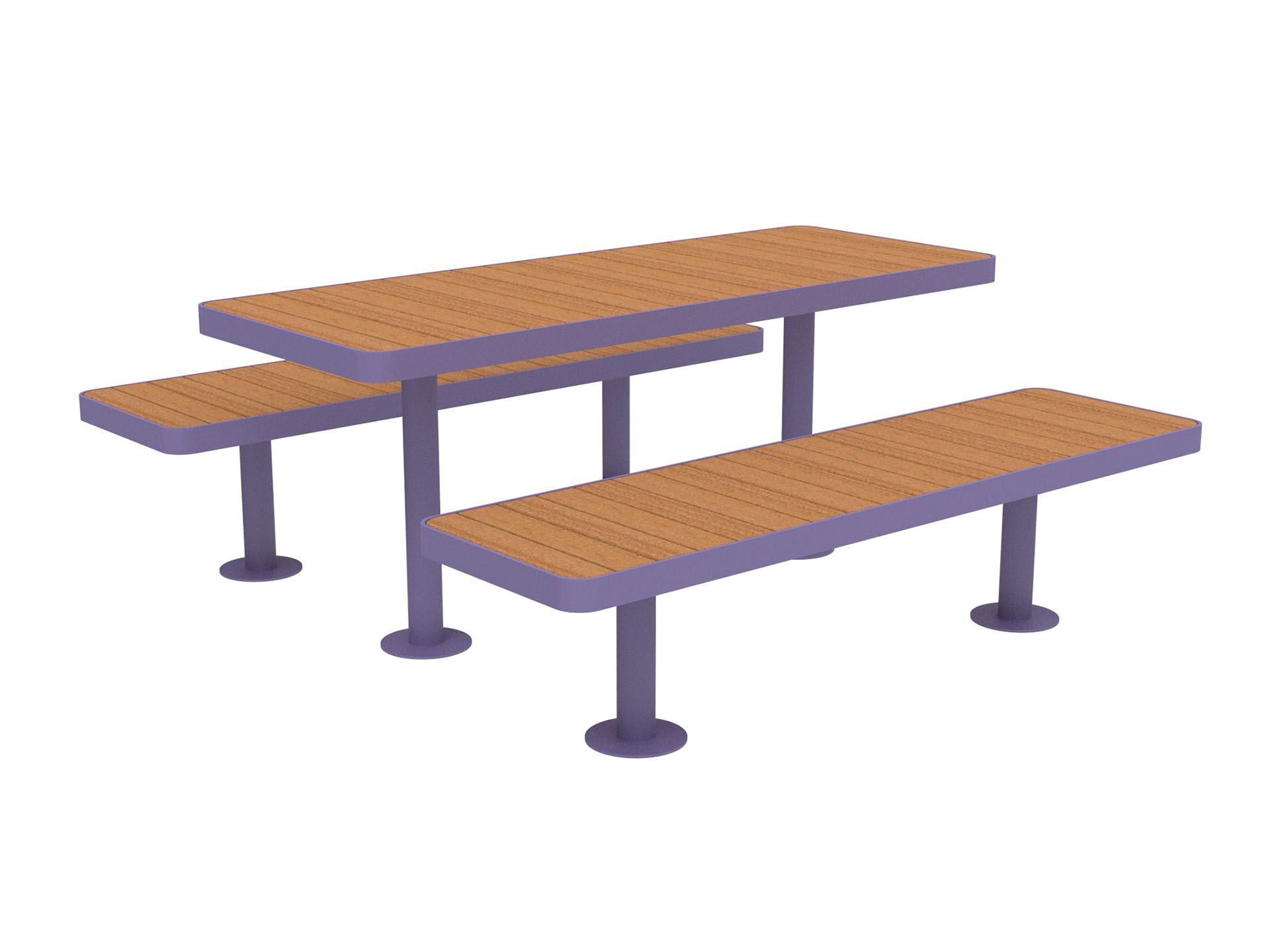 Стол для пикника со встроенными скамейками Lazzari палуба ARCH-00057717 - Вид №8