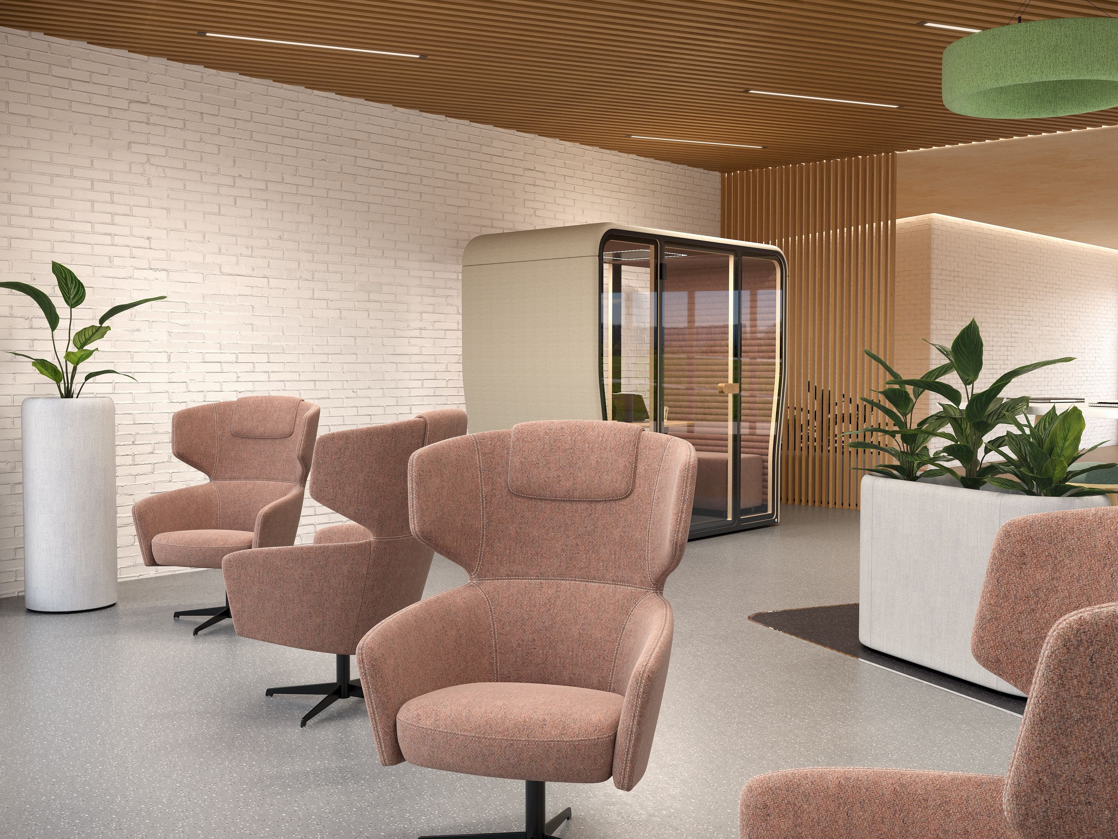 Тканевое вращающееся кресло с подлокотниками BuzziSpace BuzziK ARCH-00064086 - Вид №6