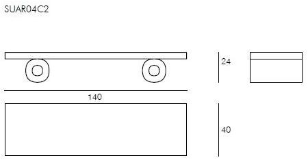 Il Giardino di Legno Низкий прямоугольный столик для сада из суаровой древесины Suar Suar04c2 - Вид №2