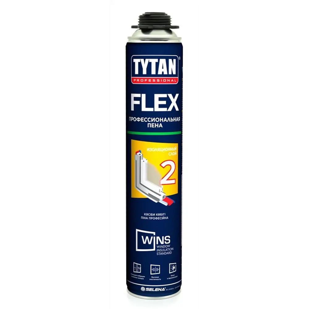 Пена монтажная пистолетная Tytan Flex всесезонная 750 мл STLM-2126429