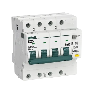 Дифференциальный автомат DEKraft ДИФ-103 для комплексной защиты электросети 89380939