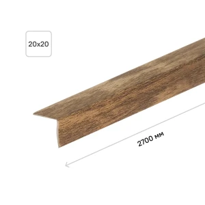 Угол 20x20x2700 мм ПВХ цвет орех светлый 18324505 STLM-2088018
