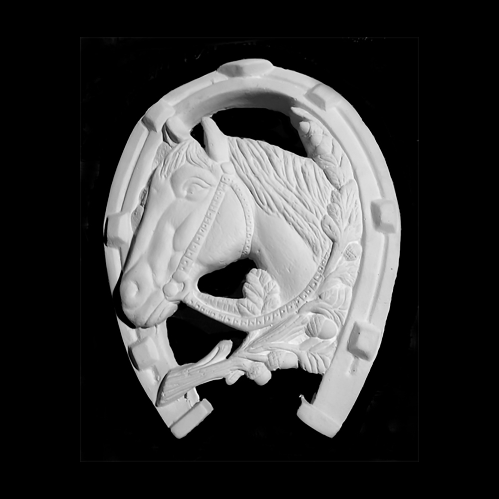 40-411 Заготовка для декорирования Основа под роспись №01 гипс "Подкова Лошадь" Santreyd 