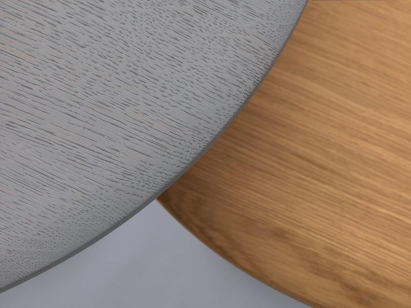 ZEITRAUM Низкий круглый деревянный журнальный столик Turntable sun-id-1509615 - Вид №6