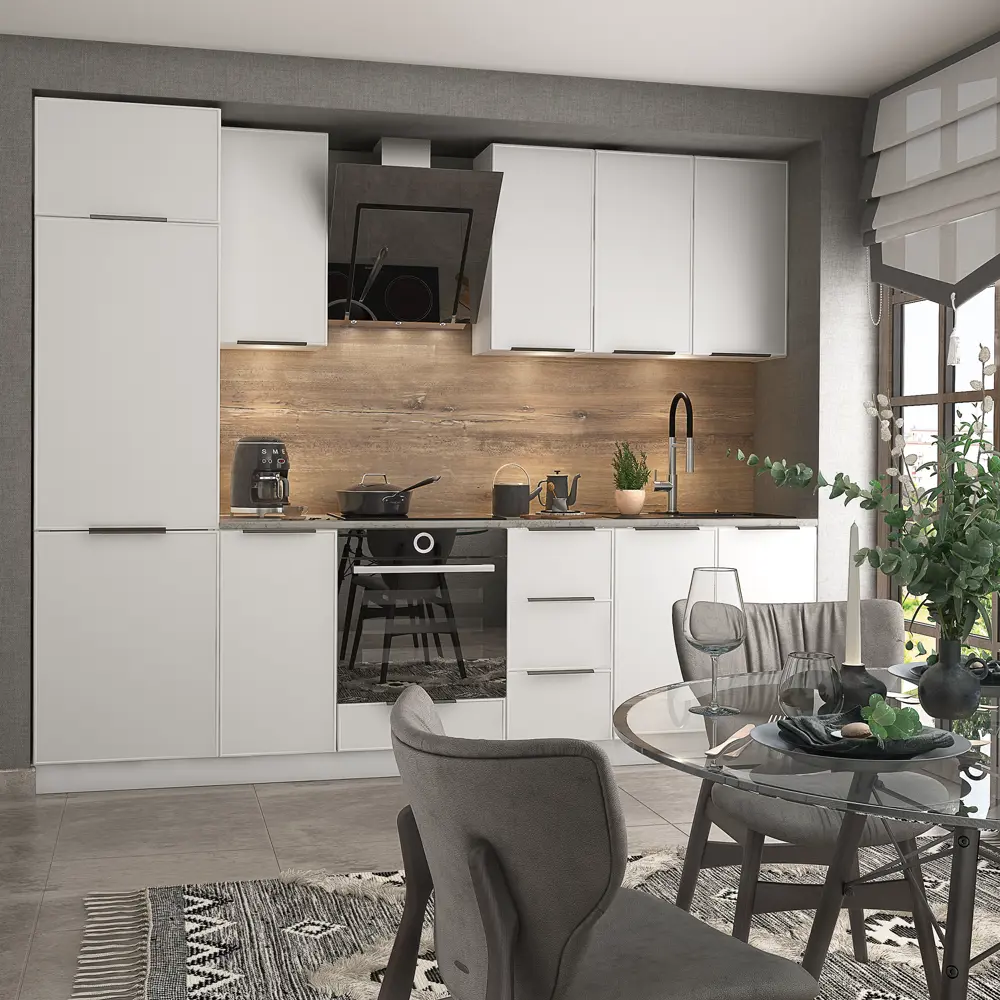 Фасады DELINIA ID Инта белые — неоклассика в современной кухне 89340177 STLM-1437126 - Вид №4