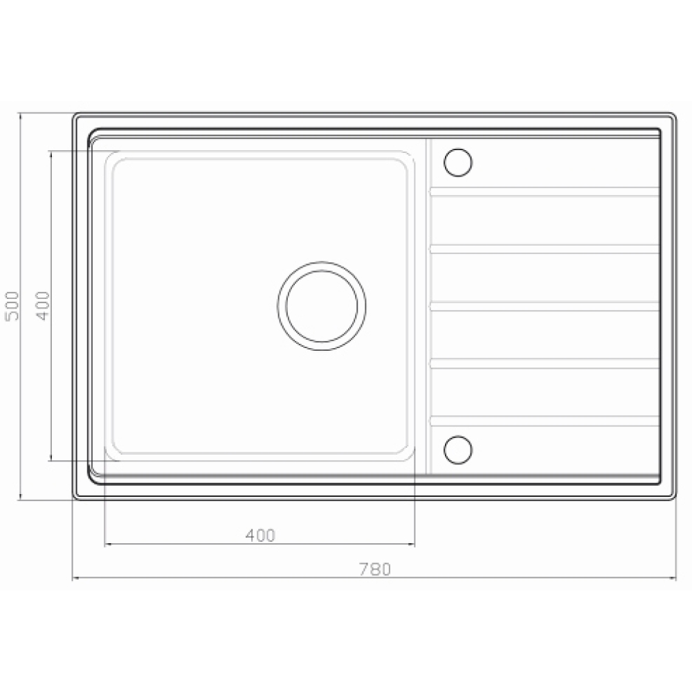 Кухонные мойки Eco Roma SMR-7850AK.B(вентиль-автомат) SEAMAN  - Вид №2