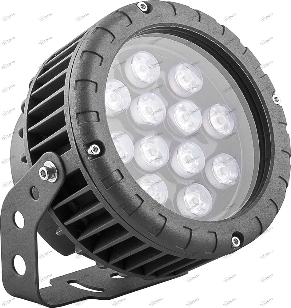Уличный светильник светодиодный ландшафтный 15 см 12W 6400K Feron 32141 FERON  00-3956050 Серебро;серый 